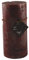 Organza-Shop Stumpenkerze marmoriert 68 x 148 mm in Burgunder - Duft reifer Wein