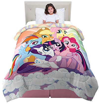 Franco Kinder-Bettwäsche, superweiche Mikrofaser, wendbar, Doppelbett/volle Größe, 182,9 x 218,4 cm, My Little Pony