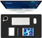 Knodel Tischunterlage, Schreibtischunterlage, 60 x 35cm PVC Tischunterlage, Laptop Tischunterlage, wasserdichte Schreibunterlage für Büro- oder Heimbereich, doppelseitig (Schwarz/Schwarz)