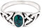 WINDALF Kelten Ring LAYLA 0.7 cm Silberring mit Türkisstein Freundschafts Glücksring 925 Sterlingsilber (Silber, 56 (17.8))