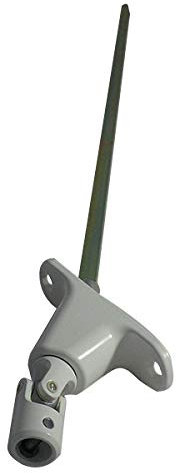 SORTIE DE CAISSON 90° ENTREE Ø12 SORTIE C8 LG500 - BLANC (EMBASE ETROITE)