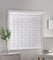 Milan - Floral Patterned, Vertical Louvre Style Window Blind, Pleated Lace Panel Curtain, with café curtain style top in White (Width - 72 (183cm) x Drop - 36 (91cm))