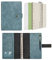 Wonderpool Leder Nachfüllbares Notizbuch Ringbuch A5 Tagebuch - Gepunktetes Papier & Echtleder Innentaschen für Reisearbeit und Organizer (Himmelblau, A5)
