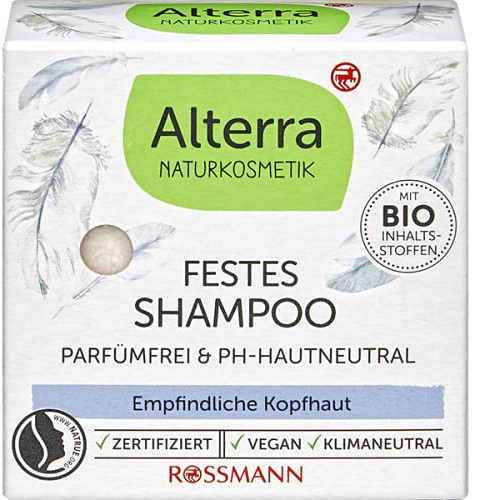 Alterra NATURKOSMETIK Festes Shampoo Parfümfrei & pH-hautneutral 60 g
