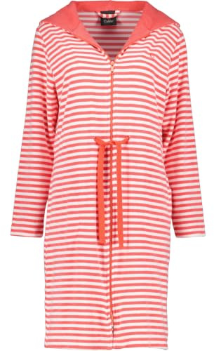 Cawö Home Bademäntel Damen Kurzmantel mit Kapuze Campus 834 watermelon - 26 S