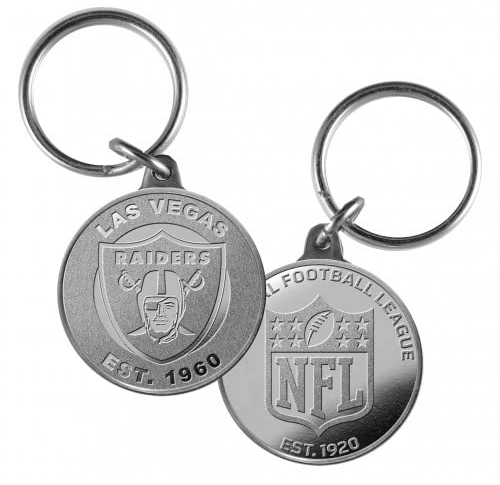 Highland Mint Las Vegas Raiders NFL Schlüsselanhänger ** Minted Coin ** in Silber