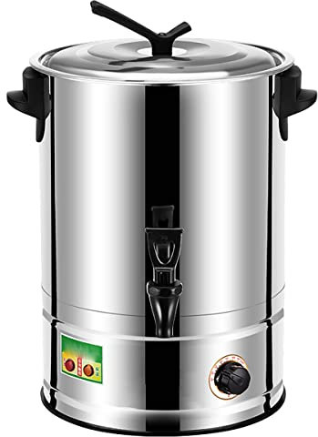Commercial Electric Catering Urn, Adjustable Catering Hot Water Urnboiler, Milk&Coffee Tea Shop Hot Water Boiler & Dispenser,10L