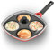 Hawkins 30 cm Die-Cast Multi Snack Pan with Glass Lid, Nonstick Mini Uttapam Tawa, Pancake Pan, Red (DCMS30G)