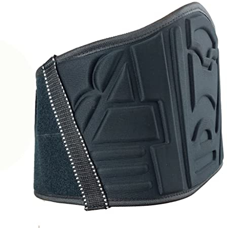 Motorrad Nierengurt Nierenschutz Unisex Rückenwärmer mit breitem Klettverschluss schwarz 3XL