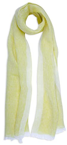 MA.AL.BI 1947 Unisex Stola 100% Leinen 50 x 180 cm, Made in Italy, Zeder, One size