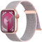 Higgs Nylon Cinturini Compatibile con Cinturino Apple Watch 41MM 40MM 38MM 49/46/45MM 44MM,Donna Uomo Cinturino Sportivi Nylon per iWatch Ultra 2 Series (42MM 10) 9 8 7 6 5 4 3 2 1 SE,Regolabile Rosa