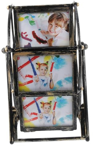Cabilock Riesenrad Windmühlen Fotorahmen 5 Zoll Kunststoff Dekorativ | Tischdekoration, Kreativer Vintage Stil, Flache Ausführung, Geschenk für Werdende Eltern, für Jungen