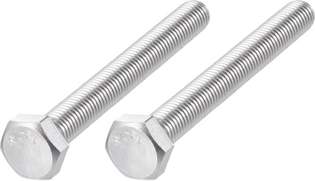 METALLIXITY 2Pcs Boulons Hexagonaux M14-2 x 120mm Boulon À Tête Hexagonale | Acier Inoxydable 304 18-8, Filet Grossier UNC, Entrainement Externe Hexagonal, Pour Réparation De Meubles