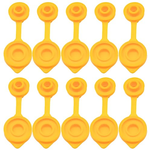 10 Pcs Universal Large Yellow Fuel Gas Can Vent Cap