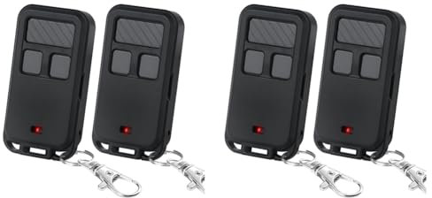 Decqerbe 4 StückE Garagentoröffner-Fernbedienung für 890Max, Garagentor-Fernbedienung 3-Tasten-Mini-Schlüsselanhänger