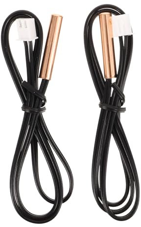 COSMEVIVI 2piezas Sensor De Temperatura Para Aire Acondicionado Termistor De Precisión Cabeza De Cobre Compatible Varios Modelos Monitoreo Fiable y Duradero Para Reparaciones Rápidas y