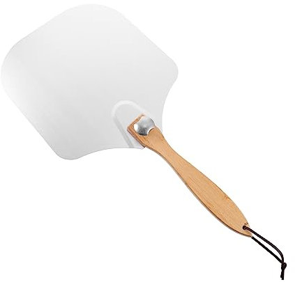 PRETYZOOM Pala De Pizza Plegable Mango De Madera Espátula Inoxidable Para Hornear Pizza y Barbacoa