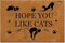 Door Mat I Hope You Like Cats Entrance Rug Soft Front Door Mat Machine Washable Floor Mat For Garden Outdoor Kitchen 40x60cm