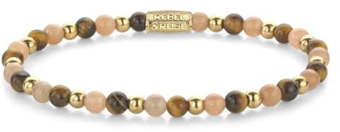 Rebel & Rose Damen-Armband Sunset Beach 4 mm RR-40140-G-S
