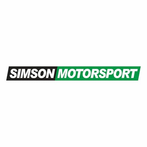Aufkleber Wetterfest Simson Motorsport grün schwarz wasserfest uv Schutz Moped