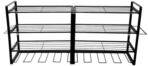 Yagosodee Power Tool Organiser,4 Layers Bilateral Power Drill Tool Holder Wall Mount Tool Holder,Iron Heavy Duty Floating Tool Storage Rack With 8 Drill Holder Wall Tool Shelf For Garage, Workshop