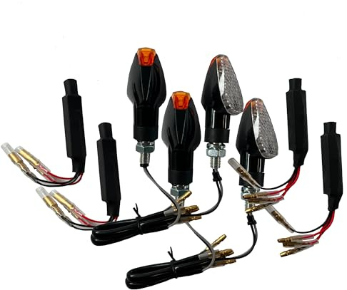 Motorize Kompatibel für KTM RC 125 390 690 790 890 1290 Duke - 4 LED Blinker Klar Widerstände [E-Prüfzeichen]