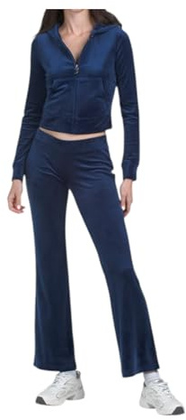 Juicy Couture Damen Bling Velours Trainingsanzug, Atlantis, Medium