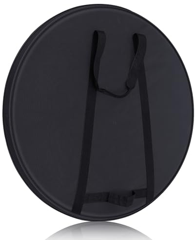 Dansydaisy 81,3 cm große Gong-/Tam-Tam-Tasche mit strapazierfähigem Stoff und Samtinnenseite für Meditation, Klangheilungstherapie und Yoga