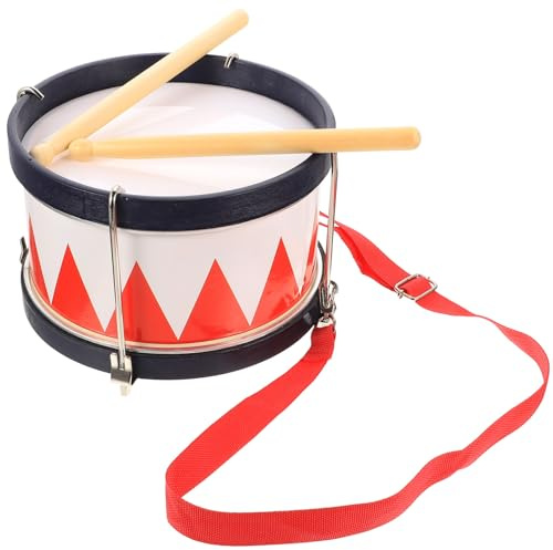 ORFOFE Schlagzeug Snare Drum Percussion Instrument mit Trommelstöcken Fördert Feinmotorik und Rhythmusgefühl Geeignet für Junge Mädchen und Ab Jahren Pädagogisches Musikspielzeug