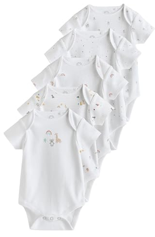 NEXT Baby Kurzärmelige Bodys 5er-Pack