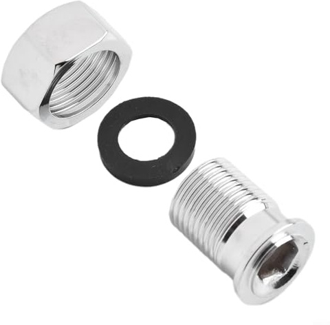 HEIBTENY Union Radiator Valve Tail 3/4 Inch Female x 1/2 Inch Male Thread Stainless Steel for Central Heating Radiators, Secure Leak-Free Connection, Easy Installation(1set)