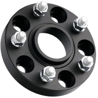 Für Tesla Für Model 3 Y X Aluminium-Spurverbreiterungen 5x114,3 Mm Mittenbohrung 64,1 Mm Gewindegröße M14x1,5 Nabenadapter Verlängerung 1 Stück(1PC Black 15mm)