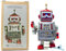 Tin Toy Robot - Radar DAVE Robot - Wind up collectible Borris