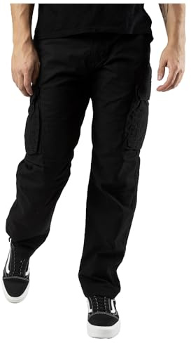 Vintage Industries Reef Pants Männer Cargohose schwarz Basics, Streetwear
