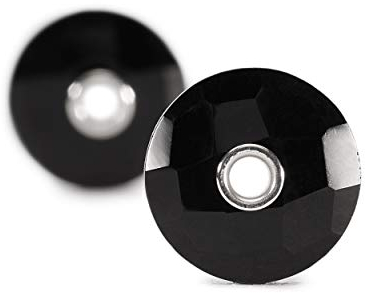 Trollbeads Damen-Ohrhänger Black Onyx Glas - 86103