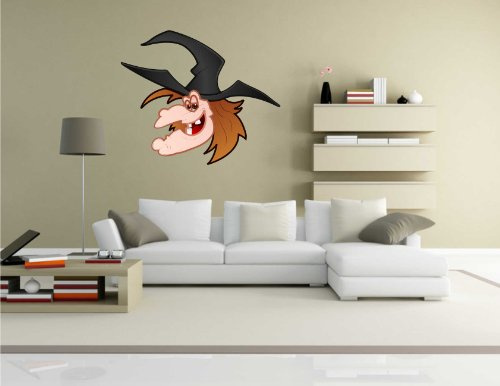 Wandtattoo Witch - Hexe 04 - Halloween - Wandaufkleber 83 x 70 cm