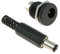 Switch Electronics 2.5mm x 5.5mm Male Plug + Female Socket Panel Mount Jack DC Connector