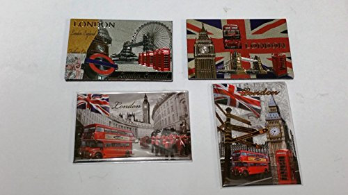 Londres recuerdos 4 de Londres Deal contiene 4 imanes de nevera por ley Effectz
