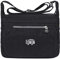 EGOGO Wasserdicht Nylon Damen Casual Umhängetasche Messengertasche Schultertasche Henkeltasche E303-6 (Schwarz)