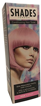 Shades London Coloration semi-permanente pour cheveux, 75 ml, rose bonbon