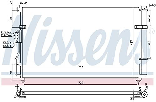 NISSENS 940629 KONDENSATOR KLIMAKÜHLER KLIMAKONDENSATOR mit Trockner