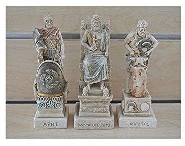 ZEUS Ares Hephaestus Skulptur Set Artefakte