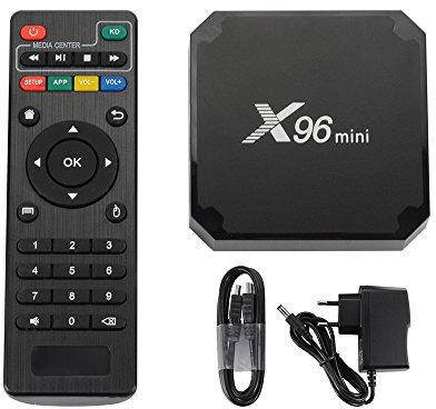 Kreema X96 Mini Android TV Box Android 7.1 Smart TV Box Amlogic S905W Quad-Core 2 GB + 8 GB 4K HD WIFI Media Player con telecomando