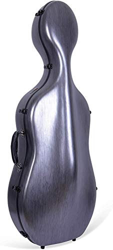 Crossrock Custodia per violoncello 4/4, in policarbonio leggero, zaino disponibile (nero)