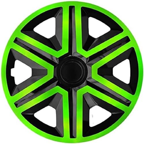 Radzierblende Action schwarz/grün 15 Zoll 4er Set
