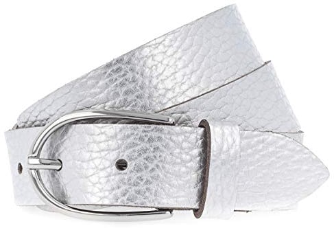 Vanzetti Damen Gürtel Metallic 3cm silber 90