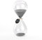SWISSELITE Sanduhr, 10 Farben, dekoratives Glas, 3/5/15/30/45/60 Minuten für Terminierung, Kochen, Spiele, Training und Zähneputzen bei Kindern Grau 30 Minuten