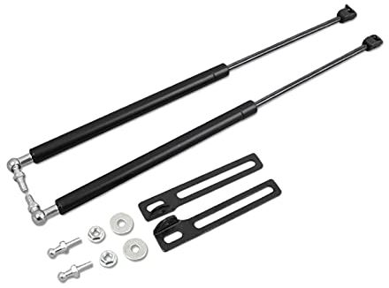HIGH FLYING für Polo V 5 Typ 6R 6C 2010-2016 Motorhauben Gasfeder Schwarz 2 Stücke