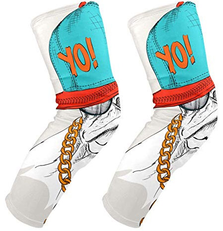 EZIOLY - Ginocchiere imbottite per cani in stile hip-hop, pallacanestro, calcio, pallavolo, a nido d'ape, per ginocchia, per uomo e donna