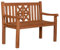 MR. DEKO® Gartenbank Sailor Teakholz | Holzbank mit Lehne | Friesenbank für draußen | 2-Sitzer 120x57x94 cm | Sitzbank Teak massiv & wetterfest für Garten Balkon Terrasse | Parkbank zum Relaxen